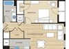 1 Bed1 Bath 586sf Floor Plan 1 Bed1 Bath 586sf Floor Plan at Clayborne Apartments, Alexandria, Virginia